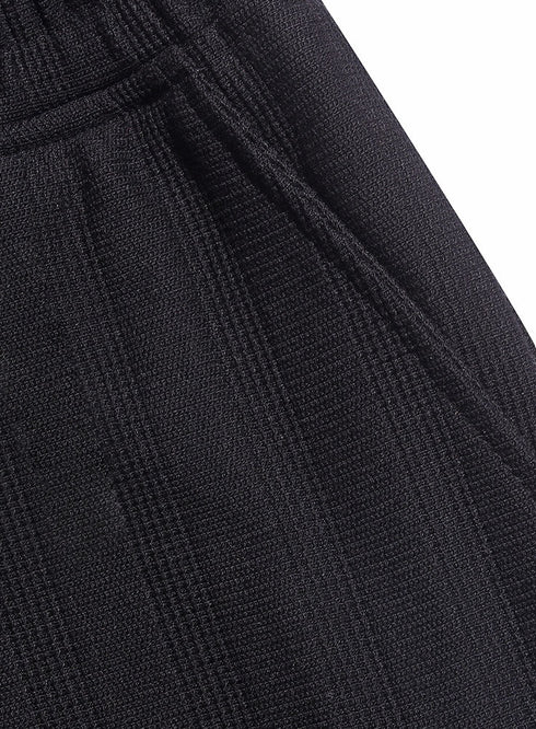 Black Striperd Jacquard Short - Khotwh
